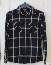 Pacific Trail Long Sleeve Navy Blue Plaid Blanket Flannel  Shirt Men&#39;s S... - $21.29