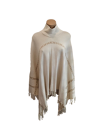 J MCLAUGHLIN Garnet Poncho in Oatmeal and Gold Chain Design - One Size -... - £111.55 GBP