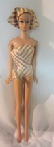 Vintage  Fashion Queen Barbie with Wigs / stand / gold lame swimsuit turban - £104.58 GBP