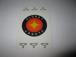 1983 Scavenger Hunt Board Game Piece: single Closet Card - $1.00