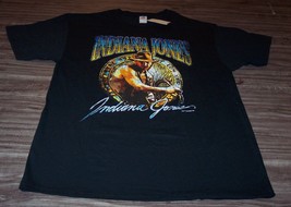 Vintage Style INDIANA JONES Temple Of Doom T-Shirt Mens LARGE 1980&#39;s MOV... - £15.50 GBP