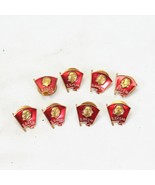 USSR Soviet VLKSM Communist National Lenin Metal Pin Badges Lot of 8 - $16.65
