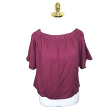 Mi Ami Peasant Blouse Tie Sleeve Medium - $16.66