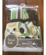 Trend Lab Giggles Tab Top Window Nursery Valance yellow green brown new - $32.55 CAD