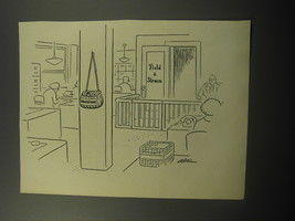 1950 Cartoon by Alain (Daniel Brustlein)- Field &amp; Stream - £14.50 GBP