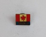 Vintage Canadian Flag Small Rectangle Canadian Lapel Hat Pin - $8.25