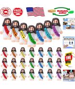 Vibrant Rainbow Jesus Figures – 25 Pcs Mini Toys for Fun Religious Activ... - $23.90 CAD