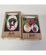 Lot of 2 Hallmark Barbie Ornaments-1997 Victorian Elegance-Holiday Tradi... - $9.89