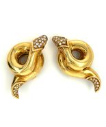 Christlich Dior 18k Gelbgold Schlangen Spule Ohrringe M / Diamant Akzent... - €6.423,43 EUR