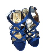 Women’s Sandals Size 38   Made In Columbia Blue Shimmer SKA - $17.33