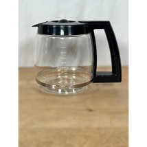 CUISINART 12 Cup Coffee Maker Replacement Carafe &amp; Lid Glass Pot Black - £11.90 GBP