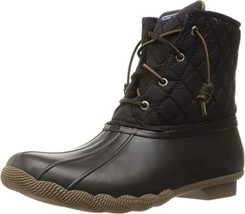Sperry Women&#39;s Black Waterproof Saltwater Core Boots - Side Zipper - US Size: 5 - £32.77 GBP