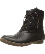 Sperry Women&#39;s Black Waterproof Saltwater Core Boots - Side Zipper - US ... - $41.68