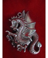 Flying Dragon Pewter Pendant - £4.68 GBP