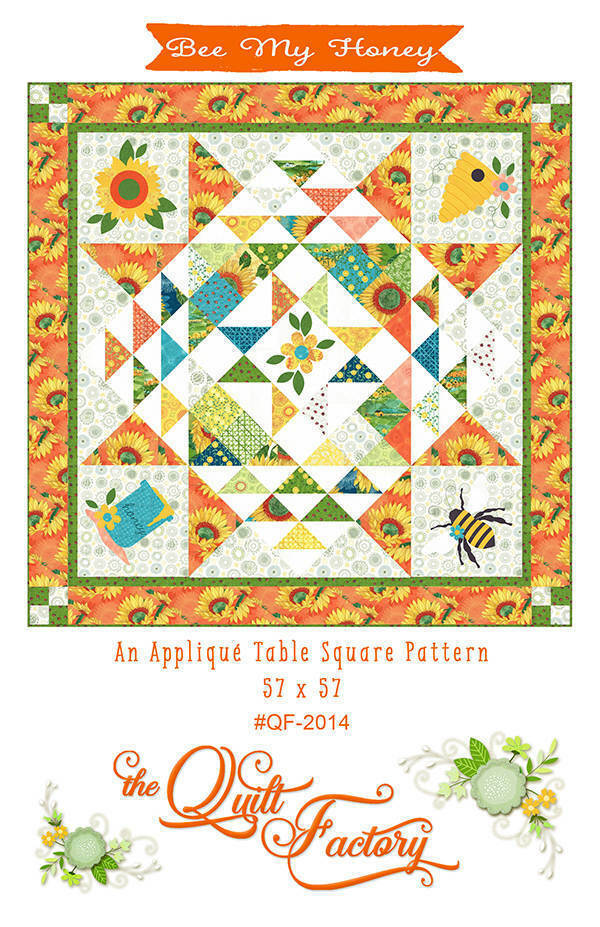 Moda BEE MY HONEY Quilt Pattern QF 2014 - 18" x 27" By Mary Jane Butters - $10.64