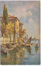Art Postcard Fishing Boats &amp; Baskets  circa 1920 - $2.88