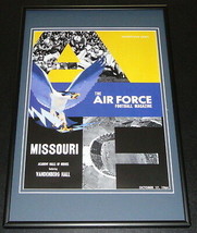 1964 Air Force vs Missouri Football Framed 10x14 Poster Official Repro - £39.10 GBP