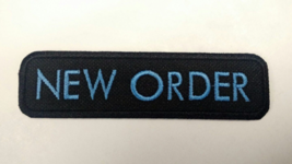 NEW ORDER Patch Embroidered Iron/Sew on Joy Division The Cure Depeche Mode 80s - £4.29 GBP