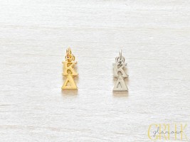 Kappa Delta Sorority Greek Lavalier Drop Pendant ( Kay Dee, KD, ΚΔ) - $6.84 CAD