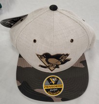 NWT Zephyr Pittsburgh Penguins Camouflage Adjustable Snapback Cap Hat - £23.73 GBP
