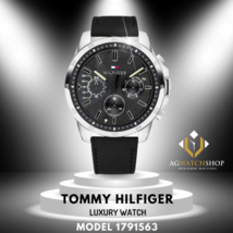 Tommy Hilfiger Herren-Armbanduhr mit Quarz-Lederarmband und schwarzem... - £95.72 GBP