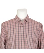 Banana Republic Non Iron Red Blue Check Plaid Casual Shirt Mens Large Cl... - £11.91 GBP