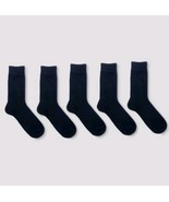Goodfellow &amp; Co Men&#39;s Crew Dress  Socks Black (Size 7-12) 5 Pairs - $349.48 MXN