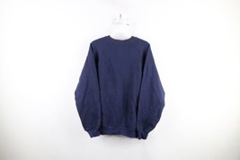 Vtg 70s Russell Athletic Mens Medium Faded Blank Crewneck Sweatshirt Blue USA - $98.95