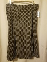 NY Collection - Women&#39;s Ponte A-Line Skirt Size L   NWT    B1 - $29.03