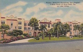 Walker Memorial Sanitarium Hospital Lake Lillian Avon Park FL Postcard B11 - £2.34 GBP