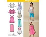 Simplicity Easy-to-Sew Karen Z Pattern 2469 Girls Dress or Top, Capri Pa... - $5.82