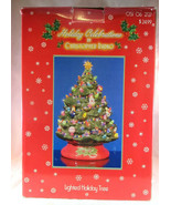 Vtg Christopher Radko Holiday Celebrations Ceramic Lighted Christmas Tre... - £70.88 GBP