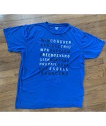 Reebok Mens Size XL Blue Win Achieve Basketball Cotton Short Sleeve T-Shirt - £9.70 GBP
