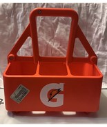 Gatorade Carry Caddy Case 6 Squeeze Bottle Sports Drink Capacity Orange ... - $29.69