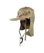 VTG Duxbak Action Sportswear Hat Canvas Wax Corduroy Trapper One Size - $53.20 CAD