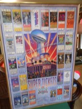 Great Collectible Poster- Super Bowl Xxvii 1993 Rose Bowl Super Tickets - $17.41