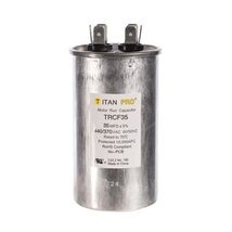 TITAN PRO TRCF35 35 MFD 440/370VAC, Rated 70'C, Round, Run Capacitor - $28.79