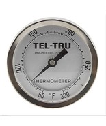 TEL-TRU 41100962 THERMOMETER 50-300 Deg F 3-3/16&quot; Face 9&quot; Stem 1/2&quot; NPT - $275.34 CAD
