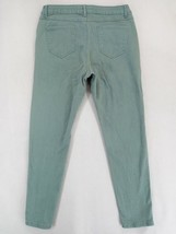Relativity Women&#39;s Skinny Green Distressed Denim Jeans Stretch Mid-Rise Size 12 - £9.75 GBP