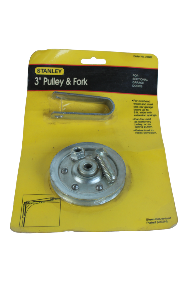 Garage Door Replacement Part Stanley U-install 3” Pulley 720-0030 - $6.20