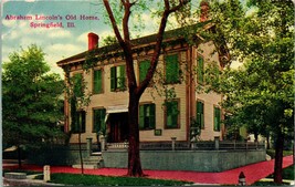 Vtg Postcard 1911 Abraham Lincoln&#39;s Home Springfield, Illinois - £5.45 GBP
