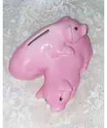 Vintage Pacific Rim Miniature Piggy Bank - Two Pigs - 2.5&quot; x 4&quot; x 2.25&quot; - £12.53 GBP