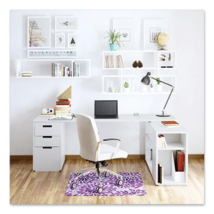Deflecto FashionMat Purple Rain Chair Mat - Home, Office, Classroom, Hard Floor, - £80.56 GBP