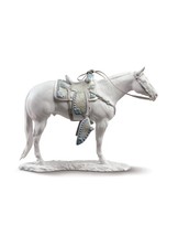 Lladro 01009273 White Quarter Horse Sculpture New - $2,350.00