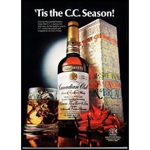 1976 Canadian Club Whisky Whiskey Vintage Print Ad Christmas Box Bow Wall Art - £8.20 GBP