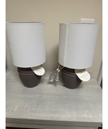 Threshold Mini Ceramic Table Lamp Dark Gray Set of 2 - $853.55 MXN