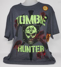 Zombie Hunter Gray Glow in the Dark size L (42/44) Halloween T Shirt w/Tag - £11.98 GBP