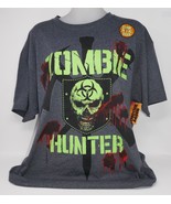 Zombie Hunter Gray Glow in the Dark size L (42/44) Halloween T Shirt w/Tag - $14.99