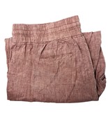 Athleta Linen Blend Pants Wide Leg Drawstring Pockets Casual Size 20 - $24.99