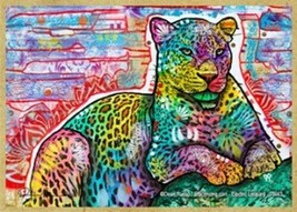 Leopard Colorful Wildlife Pop Art Wood Fridge Kitchen Magnet 2.5x3.5 NEW... - £4.60 GBP
